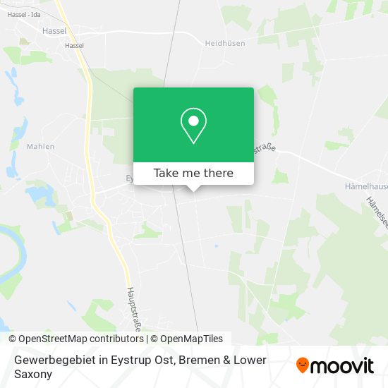 Gewerbegebiet in Eystrup Ost map