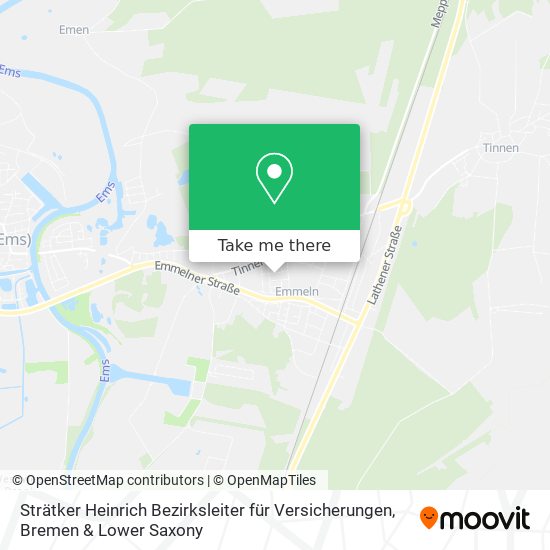 Strätker Heinrich Bezirksleiter für Versicherungen map