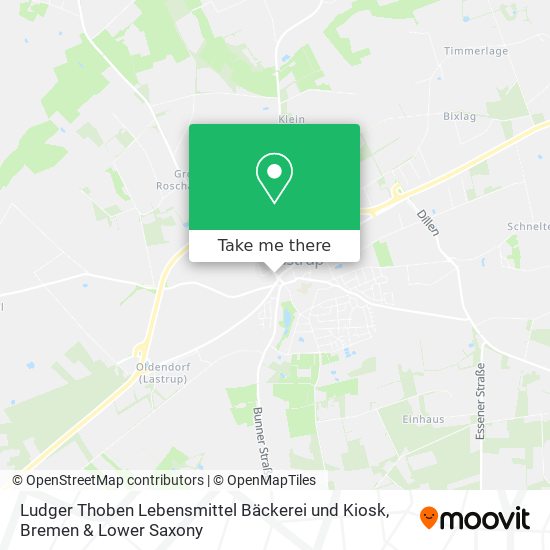 Ludger Thoben Lebensmittel Bäckerei und Kiosk map