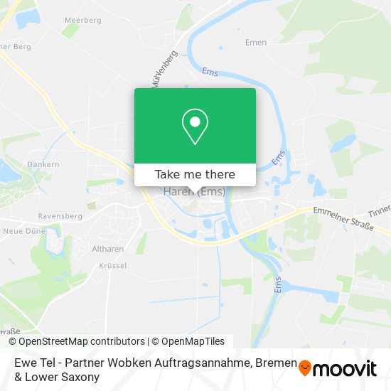 Ewe Tel - Partner Wobken Auftragsannahme map