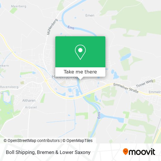 Boll Shipping map