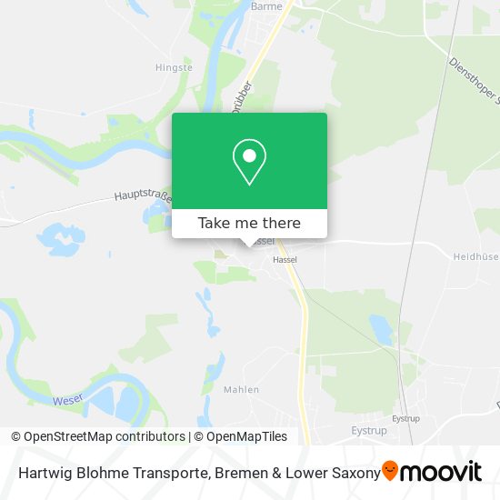 Hartwig Blohme Transporte map