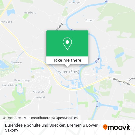 Burendeele Schulte und Specken map