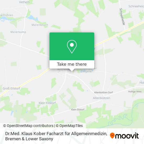 Dr.Med. Klaus Kober Facharzt für Allgemeinmedizin map