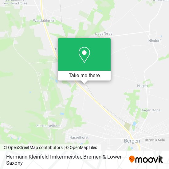 Hermann Kleinfeld Imkermeister map