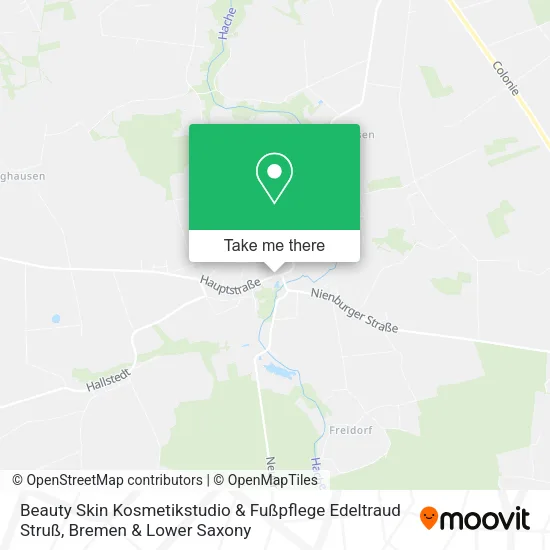 Карта Beauty Skin Kosmetikstudio & Fußpflege Edeltraud Struß