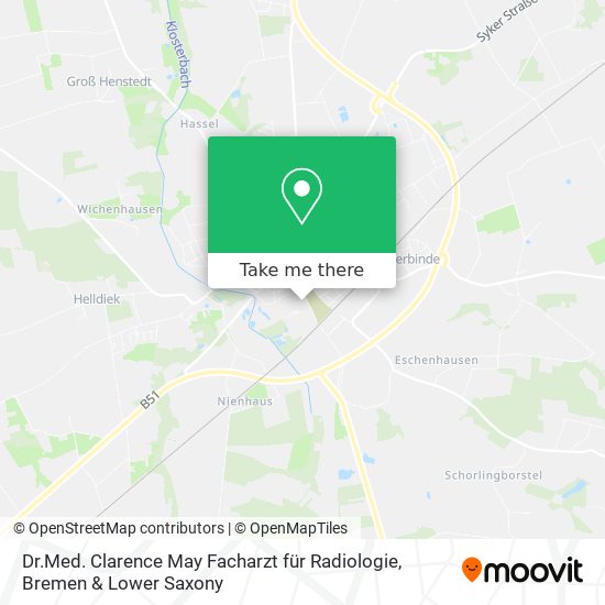 Dr.Med. Clarence May Facharzt für Radiologie map