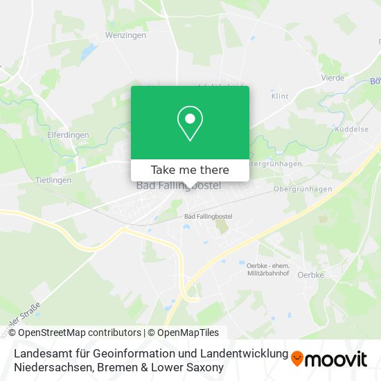 Landesamt für Geoinformation und Landentwicklung Niedersachsen map