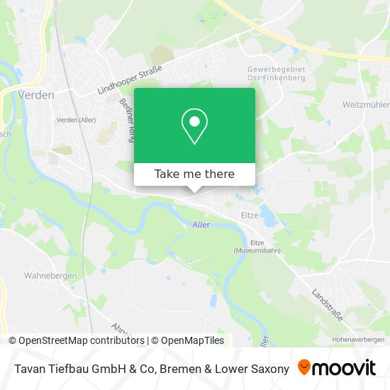 Tavan Tiefbau GmbH & Co map