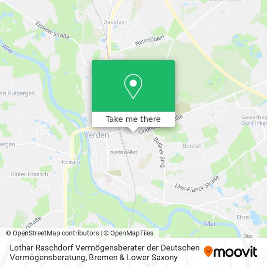 Lothar Raschdorf Vermögensberater der Deutschen Vermögensberatung map