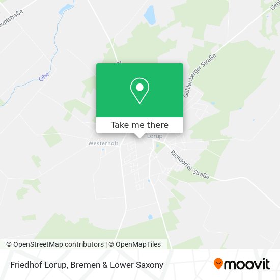 Friedhof Lorup map