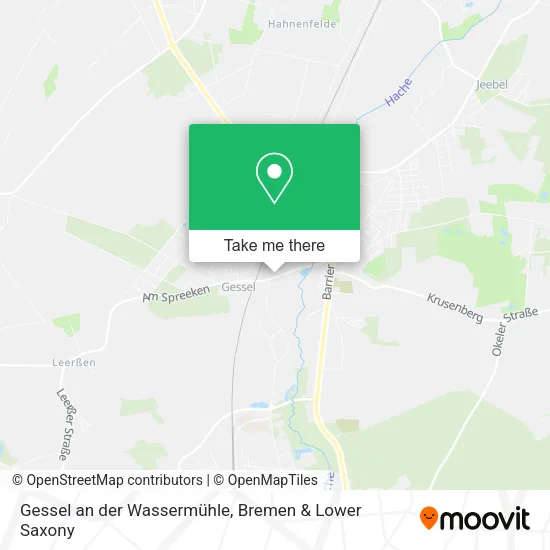 Карта Gessel an der Wassermühle