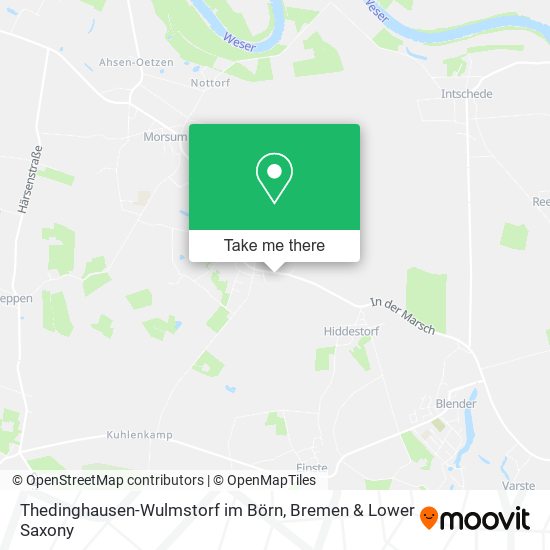 Thedinghausen-Wulmstorf im Börn map