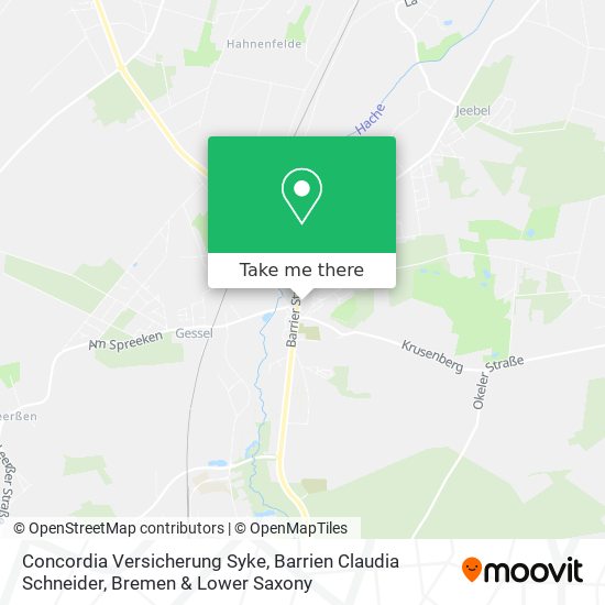 Concordia Versicherung Syke, Barrien Claudia Schneider map