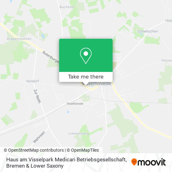 Haus am Visselpark Medicari Betriebsgesellschaft map