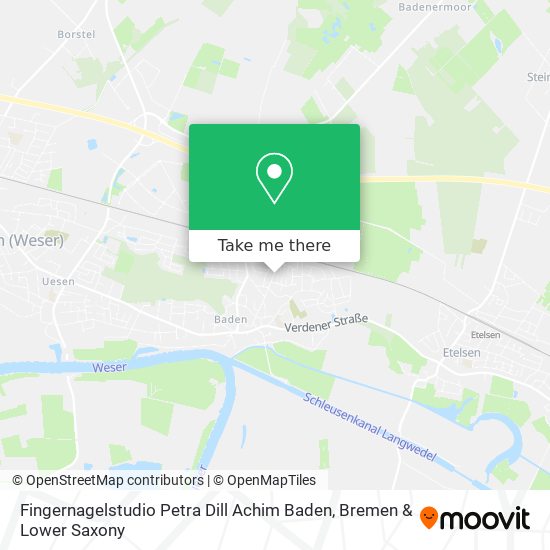 Fingernagelstudio Petra Dill Achim Baden map