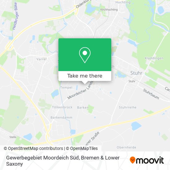 Gewerbegebiet Moordeich Süd map