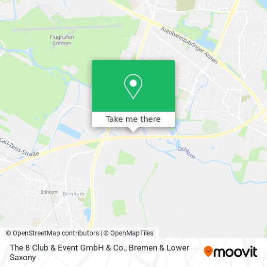 The 8 Club & Event GmbH & Co. map