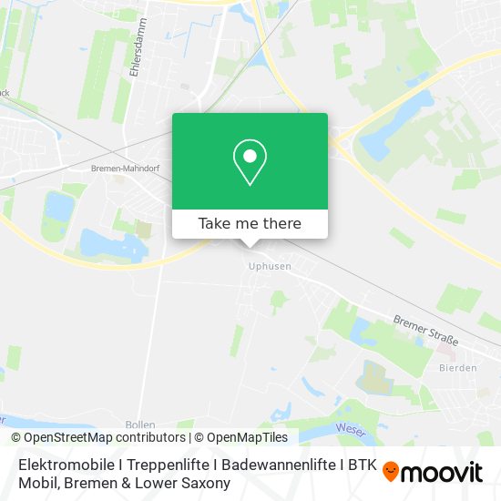 Карта Elektromobile I Treppenlifte I Badewannenlifte I BTK Mobil