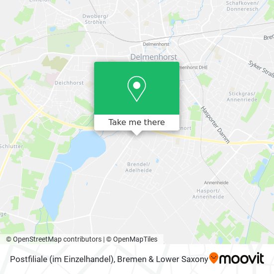 Postfiliale (im Einzelhandel) map