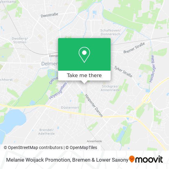 Melanie Woijack Promotion map