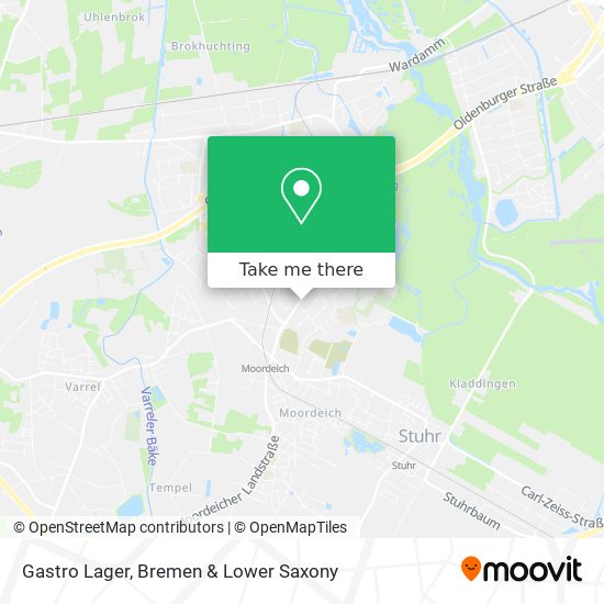 Gastro Lager map