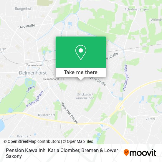 Pension Kawa Inh. Karla Ciomber map