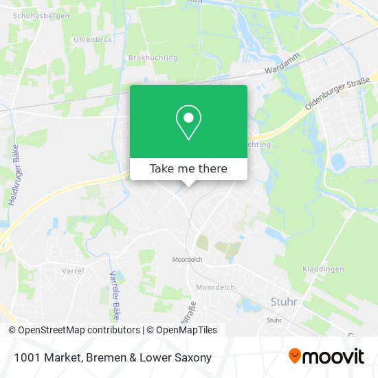 1001 Market map