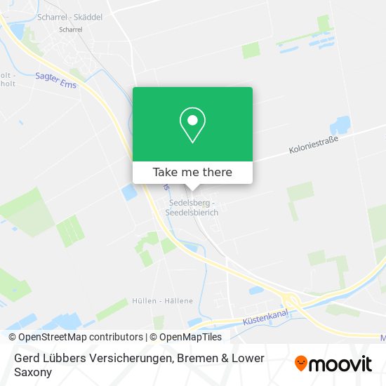 Gerd Lübbers Versicherungen map