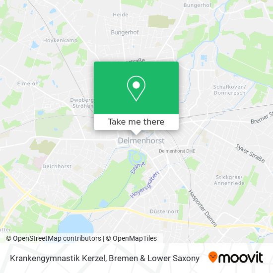 Krankengymnastik Kerzel map