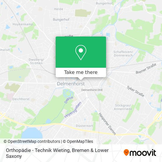 Orthopädie - Technik Wieting map