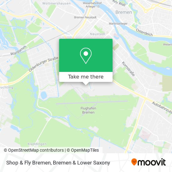 Shop & Fly Bremen map