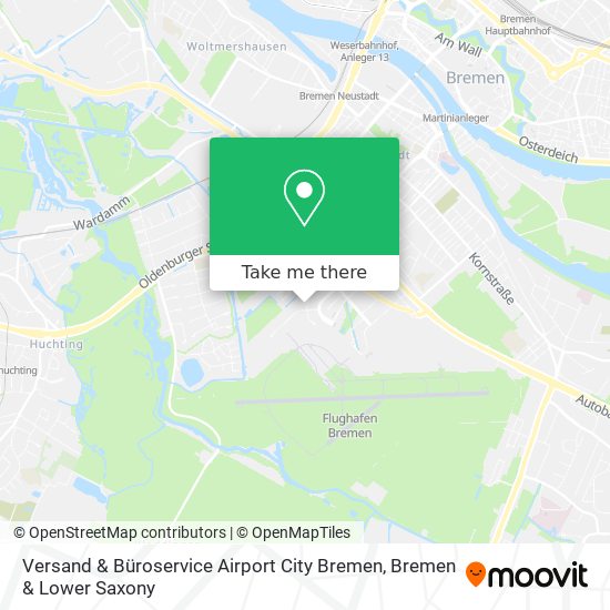 Versand & Büroservice Airport City Bremen map