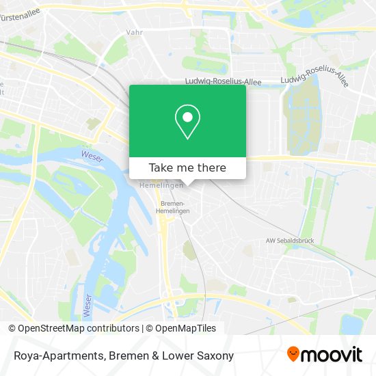 Roya-Apartments map