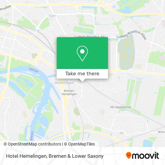 Hotel Hemelingen map