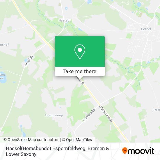 Hassel(Hemsbünde) Espernfeldweg map