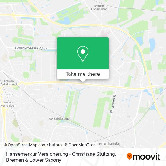 Hansemerkur Versicherung - Christiane Stützing map