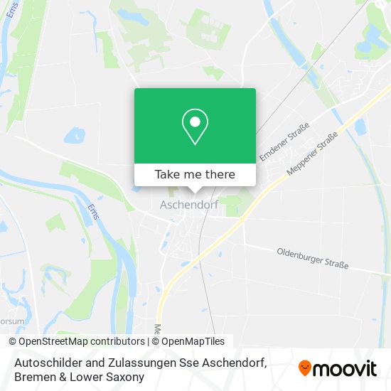 Autoschilder and Zulassungen Sse Aschendorf map