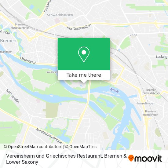 Vereinsheim und Griechisches Restaurant map