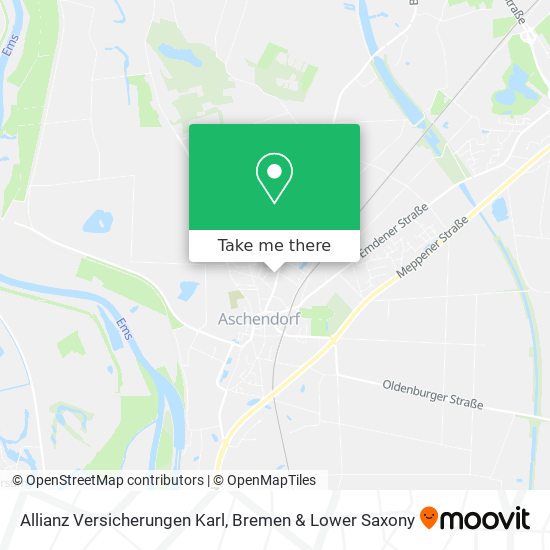 Allianz Versicherungen Karl map