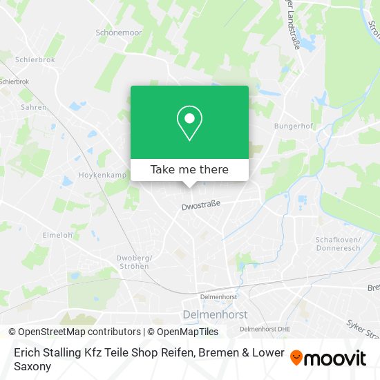 Карта Erich Stalling Kfz Teile Shop Reifen
