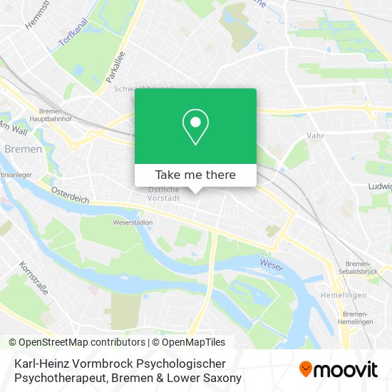 Карта Karl-Heinz Vormbrock Psychologischer Psychotherapeut