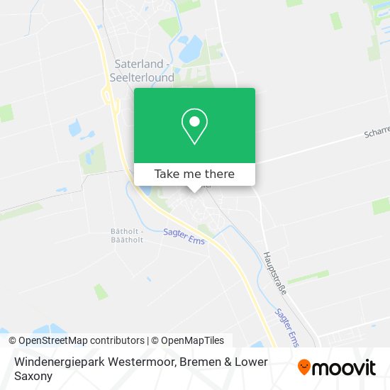 Windenergiepark Westermoor map
