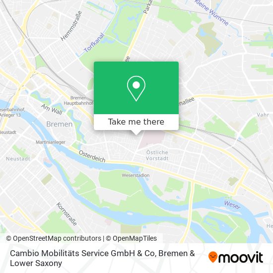 Карта Cambio Mobilitäts Service GmbH & Co