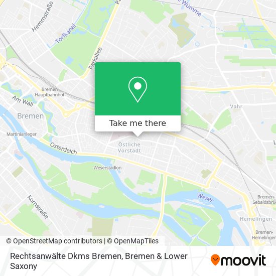 Карта Rechtsanwälte Dkms Bremen