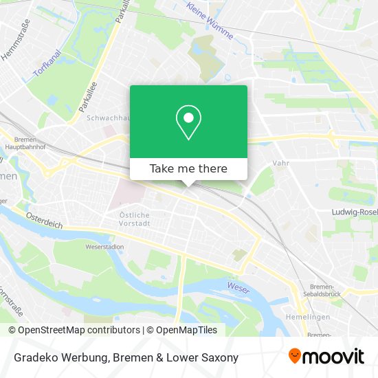 Gradeko Werbung map