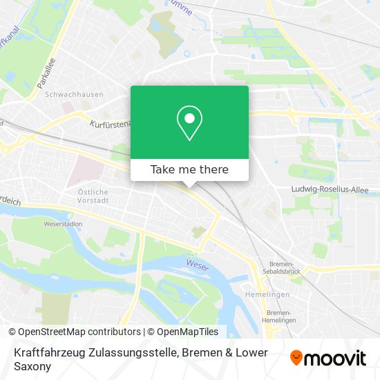 Kraftfahrzeug Zulassungsstelle map