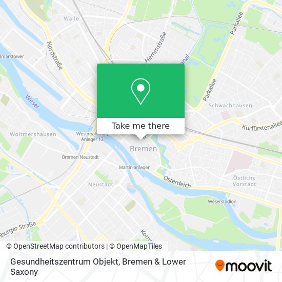 Gesundheitszentrum Objekt map