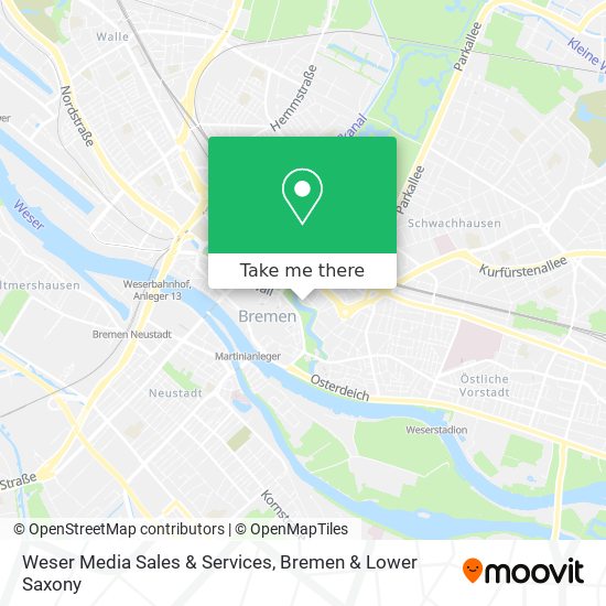 Weser Media Sales & Services map