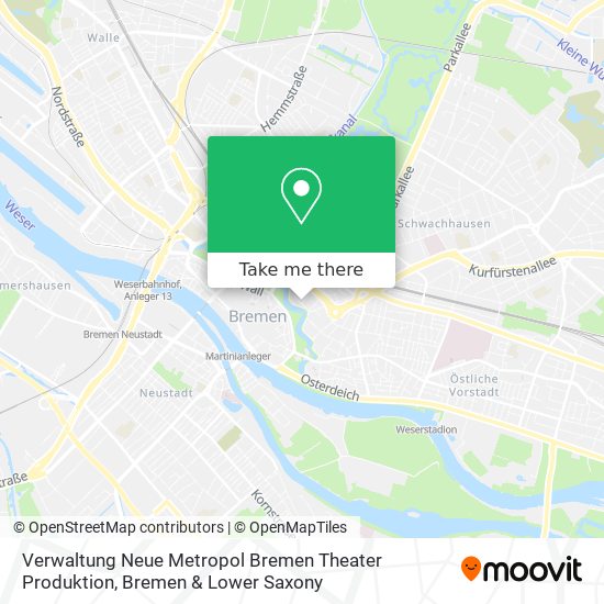 Карта Verwaltung Neue Metropol Bremen Theater Produktion